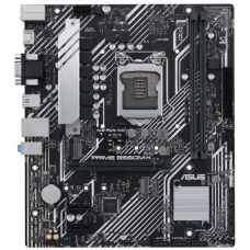 ASUS PRIME B560M-K, LGA1200, B560, 2*DDR4, D-Sub + HDMI, 6 x SATA 6Gb/s, Audio, Gb LAN, USB 3.2*6, USB 2.0*6, COM*1 header (w/o cable), mATX; 90MB16S0-M0EAY0