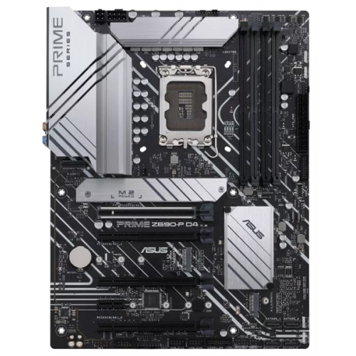 ASUS PRIME Z690-P D4, LGA1700, Z690, 4*DDR4, HDMI+DP, CrossFireX, SATA3 + RAID, Audio, Gb LAN, USB 3.2*8, USB 2.0*6, COM*1 header (w/o cable), ATX ;90MB18P0-M0EAY0 ASUS PRIME Z690-P D4, LGA1700, Z690, 4*DDR4, HDMI+DP, CrossFireX, SATA3 + RAID, Audio, Gb LAN, USB 3.2*8, USB 2.0*6, COM*1 header (w/o cable), ATX ;90MB18P0-M0EAY0