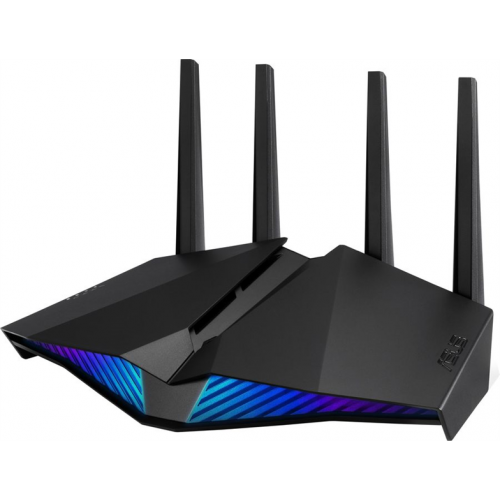 ASUS RT-AX82U // роутер 802.11b/g/n/ac/ax, до 574 + 4804Мбит/c, 2,4 + 5 гГц, 4 антенны, USB, GBT LAN ; 90IG05G0-MU2R10