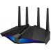 ASUS RT-AX82U // роутер 802.11b/g/n/ac/ax, до 574 + 4804Мбит/c, 2,4 + 5 гГц, 4 антенны, USB, GBT LAN ; 90IG05G0-MU2R10