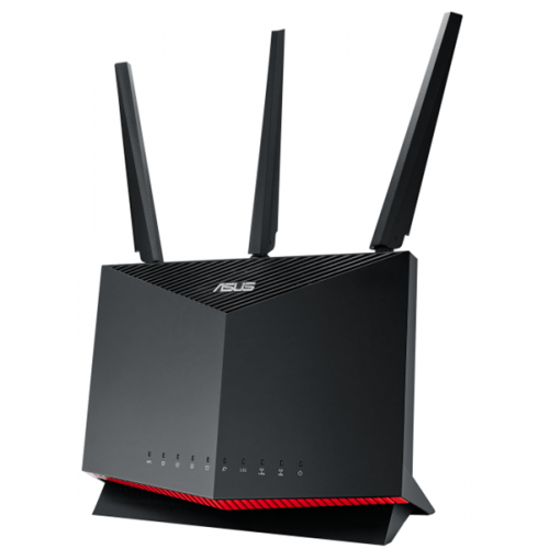ASUS RT-AX86S // роутер 802.11 a/b/g/n/ac/ax, до 861 + 4804Мбит/c, 2,4 + 5 гГц, 3 антенны, USB, GBT+2,5GBT LAN ; 90IG05F0-MU2A00