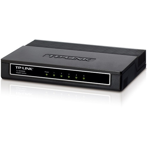 TP-Link 5-портовый настольный гигабитный коммутатор, 5 портов RJ45 10/100/1000 Мбит/с, пластиковый корпус