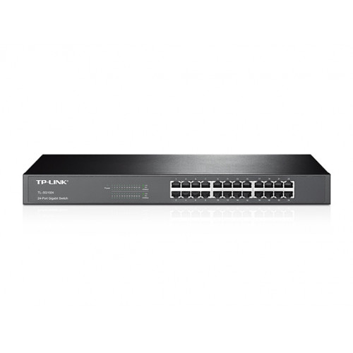 TP-Link 24-портовый гигабитный коммутатор, 24 порта RJ45 10/100/1000 Мбит/с, 1U 19-дюймовый