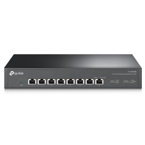 TP-Link 8-портовый настольный/монтируемый в стойку неуправляемый коммутатор 10 Гбит/с, 8 портов RJ-45 100 Мбит/с / 1 Гбит/с / 2,5 Гбит/с / 5 Гбит/с / 10 Гбит/с