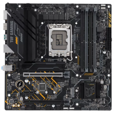 ASUS TUF GAMING B660M-E D4, LGA1700, B660, 4*DDR4, DP+HDMI, , SATA3 + RAID, Audio, Gb LAN, USB 3.2*4, USB 2.0*6, COM*1 header (w/o cable), mATX; 90MB19J0-M0EAY0