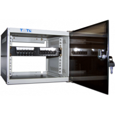 Шкаф настенный 10" Lite, 4U 300x310, стеклянная дверь - TWT-CBW10-4U-3x3