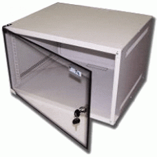 Шкаф настенный Lite, 12U 520x450, стеклянная дверь