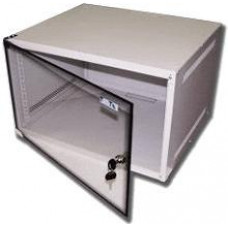 Шкаф настенный Lite, 6U 520x450, стеклянная дверь