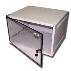 Шкаф настенный Lite, 9U 520x450, стеклянная дверь