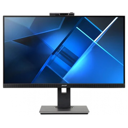 27" ACER (Ent.) B277Dbmiprczx, IPS, 1920x1080, 75Hz, 178°/178°, 4ms, 250nits, VGA + HDMI + DP + USB3.0(1up 4down) + Adj.Camera (FHD, with mic) + Колонки 2Wx2, HAdj 120mm, Black Matt