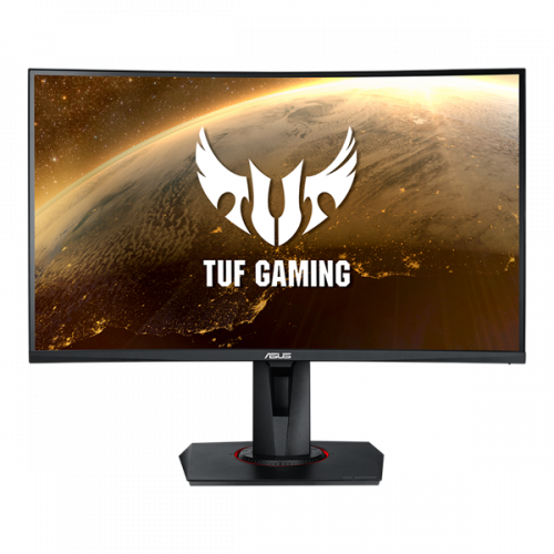 ASUS 27" VG27WQ VA LED изогнутый, 2560x1440, ProGaming, 1ms, 400cd/m, 100Mln:1, 178°/178°, 165Hz, HDR400, HDMI, DP, FreeSync, колонки, Tilt, Swivel, HAS, VESA, Black, 90LM05F0-B01E70 3 years