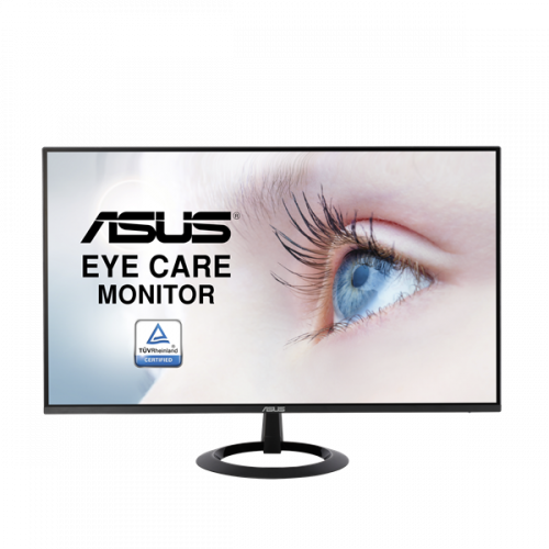 ASUS 23.8" VZ24EHE IPS LED, 1920x1080, 1ms, 250cd/m2, 178°/178°, 100mln:1, D-SUB, HDMI, 75Hz, Frameless, Slim Design, Eye Care, Tilt, Black, VESA