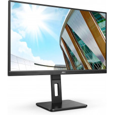 27" AOC Q27P2Q 2560x1440 75Hz IPS LED 16:9 4ms D-Sub HDMI DP 4*USB3.2 50M:1 1000:1 178/178 300cd HAS Pivot Tilt Swivel Speakers Black