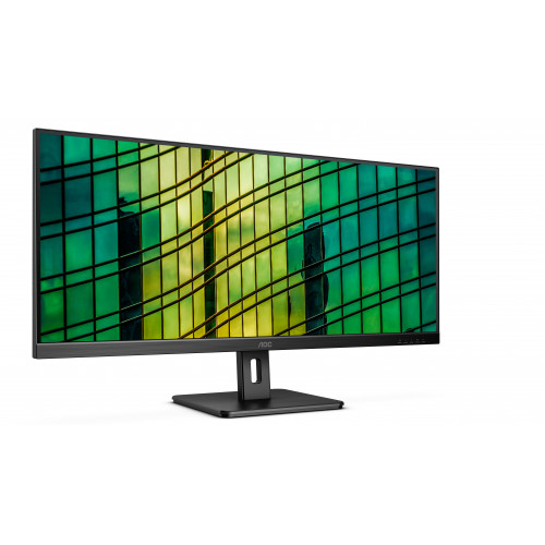 34" AOC Q34E2A 2560x1080@75Гц IPS LED 21:9 4ms HDMI DP 50M:1 178/178 300cd HAS Tilt Swivel 2*Speakers3w Black A