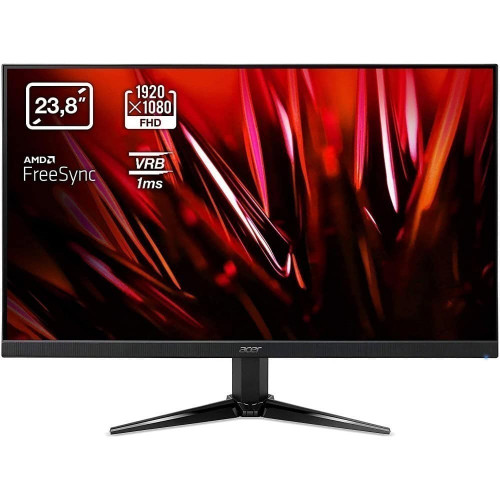 23,8" ACER Nitro QG241YPbmiipx , VA , HDR 10 , 1920x1080 , 165Hz DP, 144Hz HDMI, 1ms ,178°/178°, 250nits, 4000:1, 2хHDMI + DP + Колонки 2Wx2, FreeSync Premium, Black - UM.QQ1EE.P01