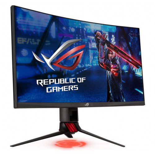 ASUS 27" ROG STRIX XG27WQ VA изогнутый 2560x1440, ProGaming, 1ms, 450cd/m2, 3000:1, 178°/178°, 165Hz, HDR400, 2*HDMI, DP, USB-Hub, FreeSync, Tilt, Swivel, HAS, VESA, Dark Gray, 90LM05I0-B01970