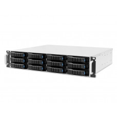 AIC JBOD 2U 12x3.5" single SAS 12G expander controller, 2x550W, single BMC