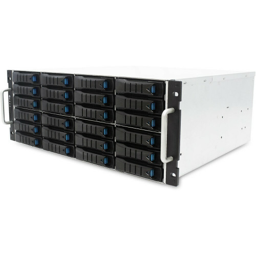 AIC JBOD 4U 24x3.5" single SAS 12G expander controller, 2x550W, single BMC